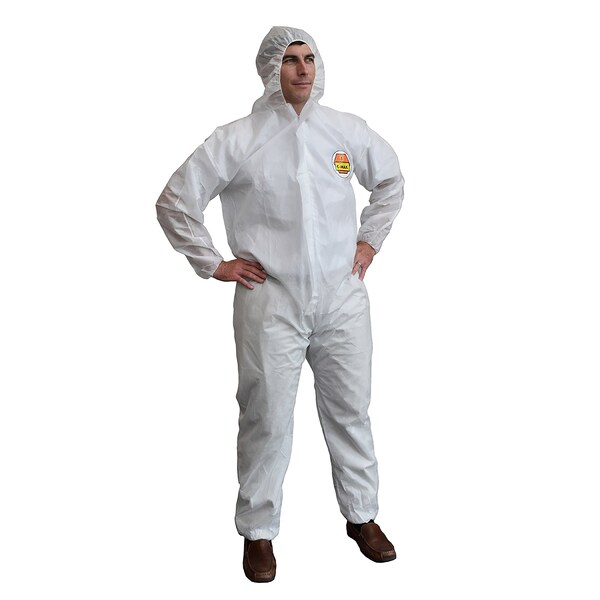 Cordova Disposable Coveralls, Hooded, 12 PK SMS3002XL - main